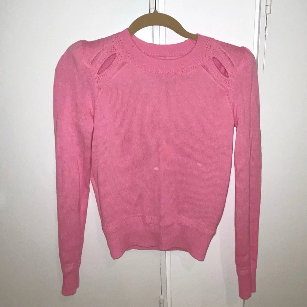 ISABEL MARANT ETOILE CANDY PINK SWEATER WITH CUTOUTS SIZE 36 NWT - Picture 2 of 10